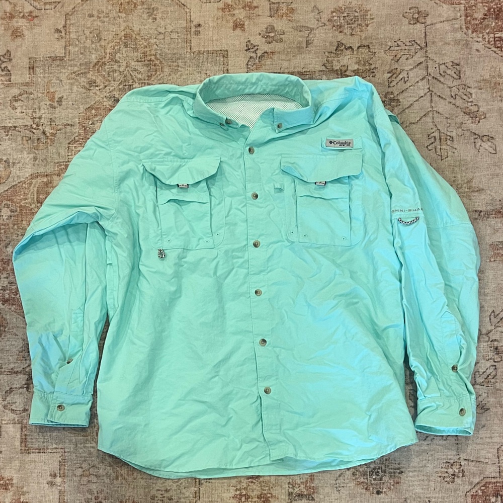 Magellan Outdoors Light Blue Button Down Shirt
